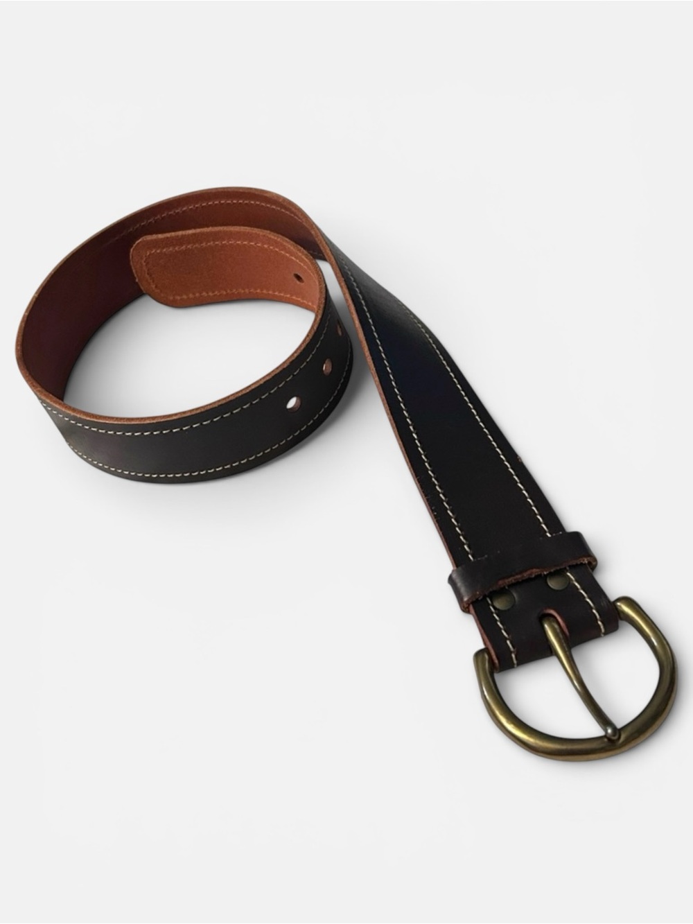 Vintage Banana Republic Belt Wide Leather XS Dark Brown